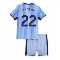 Camiseta Tottenham Hotspur Brennan Johnson #22 Segunda Equipación Replica 2024-25 para niños mangas cortas (+ Pantalones cortos)